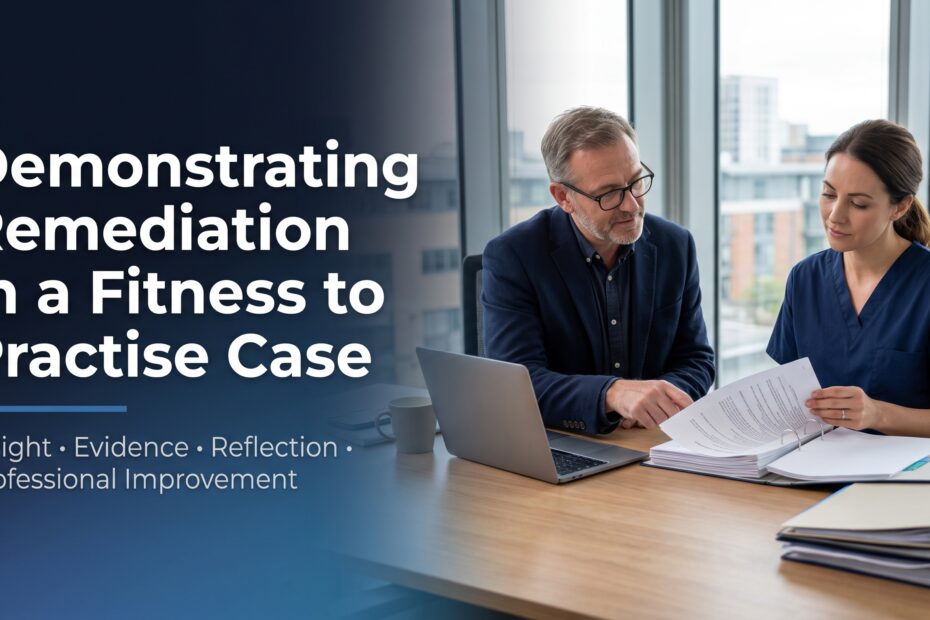 Demonstrating Remediation in a Fitness to Practise Case