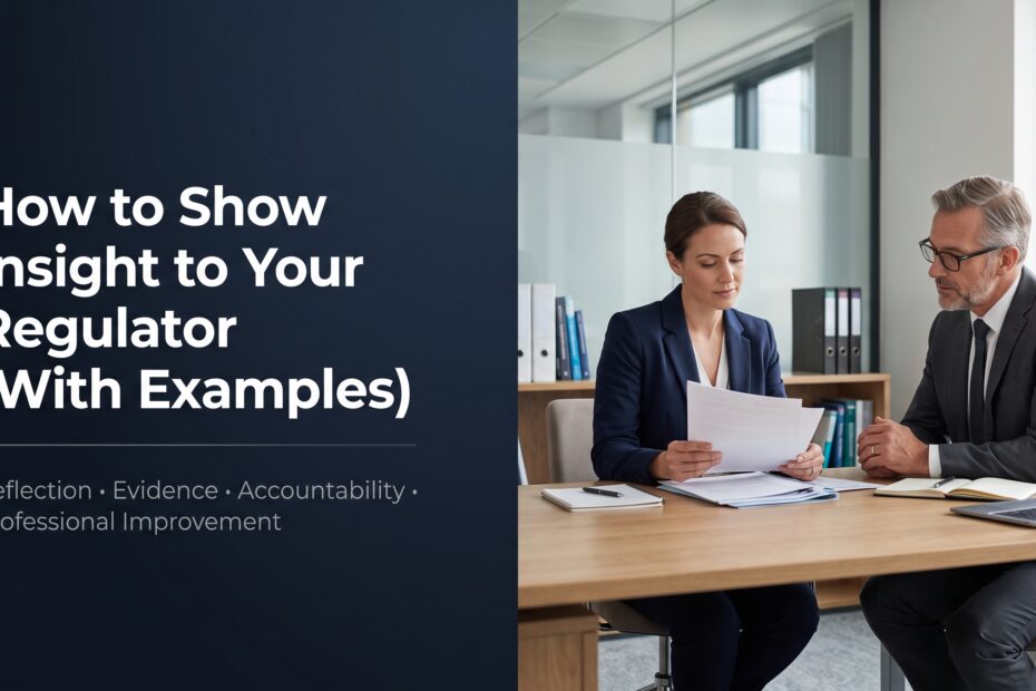 How to Show Insight Fitness to Practise Panels Believe