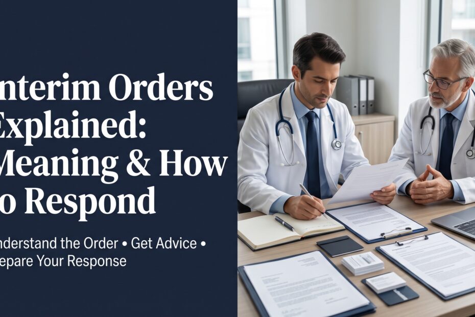 Interim Orders Explained: Meaning & How to Respond