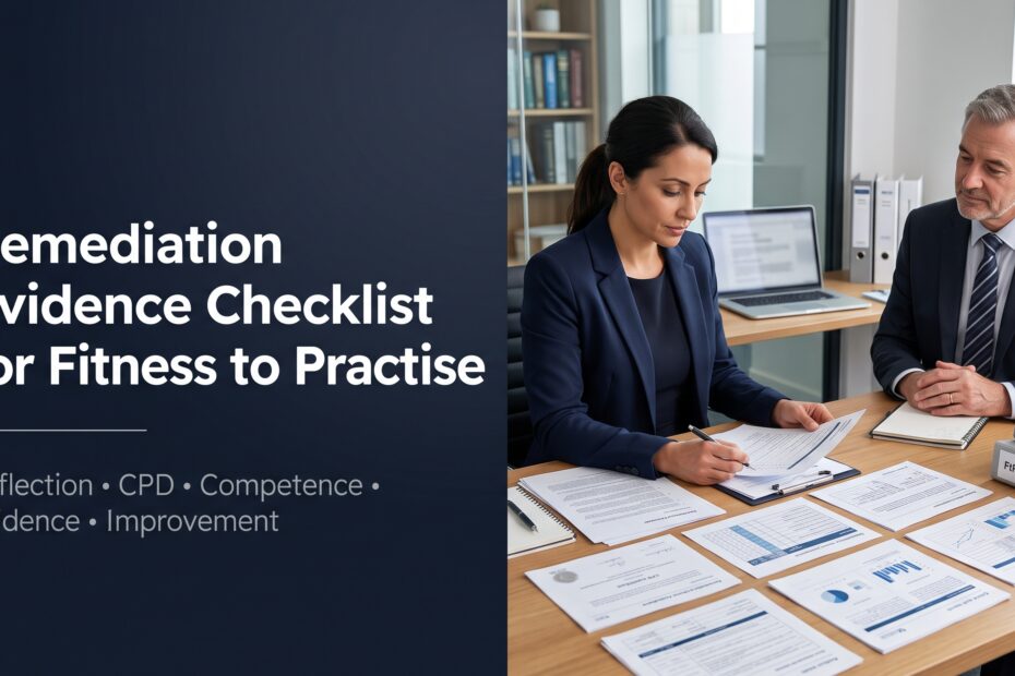 Remediation Evidence Checklist for Fitness to Practise